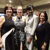 Volunteer winner Janice Norman, Dr. Lisa Grassam, Jean Laws Scot Volunteer winner Janice Norman, Dr. Lisa Grassam, Jean Laws Scott and previous winner Preethi Sekharan